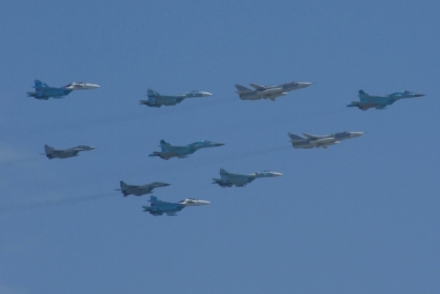 Russian jets over Victory Day Parade, May 9, 2010