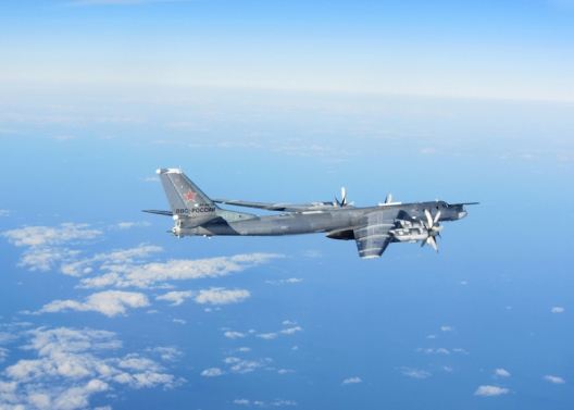 A Russian Tu-95 Bear H strategic bomber, October 29, 2014
