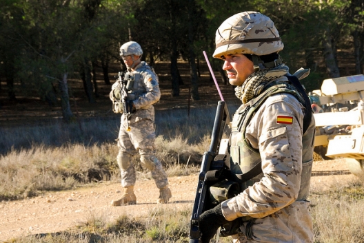 US and Spanish soldiers in joint exercise, Oct. 29, 2012