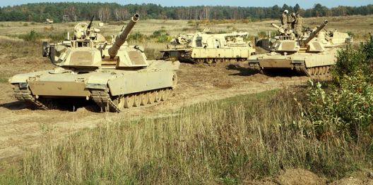 1st Cavalry Division tanks in Poland, Oct. 27, 2014
