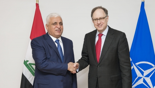 Iraqi National Security Advisor Falih Al Fayyadh and Deputy Secretary General Alexander Vershbow, Nov. 25, 2014