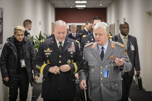 JCS Chairman Gen. Martin Dempsey and German Chief of Defense Gen. Volker Wieker, Jan. 21, 2015