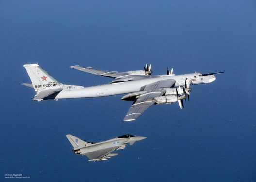 British figher jet intercepts Russian Tu-95 Bear bomber, Sept. 16, 2014