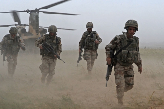 Spanish paratroopers in Afghanistan, Sept. 27, 2008