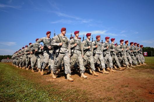 Paratroopers of the 82nd Airborne Division at Ft. Bragg, Oct. 9, 2014