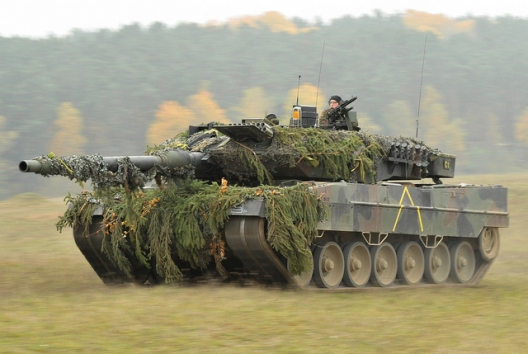 A German Army Leopard II tank, Oct. 25, 2012