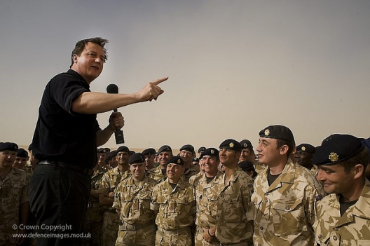 Prime Minister David Cameron visits British Troops in Afghanistan, June 11, 2010