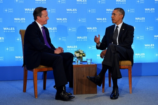 Prime Minister David Cameron and President Barack Obama, Sept. 4, 2014