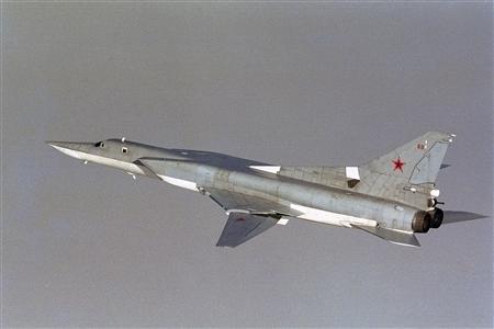 Russian Tupolev Tu-22M bomber off the coast of Norway, August 17, 2006