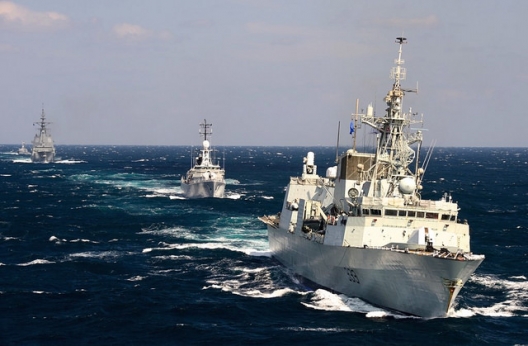 NATO ships in the Black Sea, Sept, 18, 2014