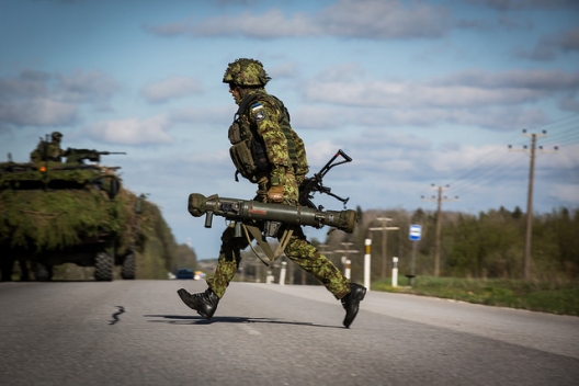 Estonian soldier participating in NATO's Steadfast Javelin Exercise, May 11, 2015