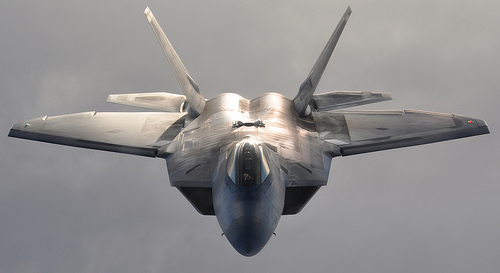 U.S. Air Force F-22 Raptor fighter aircraft, Jan. 5, 2013