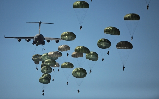 US Army paratroopers from the 82nd Airborne Division, Sept. 10, 2011