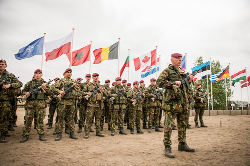 Troops participating in NATO's Noble Jump Exercise, June 18, 2015