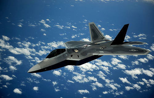 An F-22 Raptor fighter jet, May 12, 2015