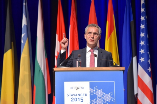 Secretary General Jens Stoltenberg at the NATO Parliamentary Assembly meeting in Stavanger, Oct. 12, 2015