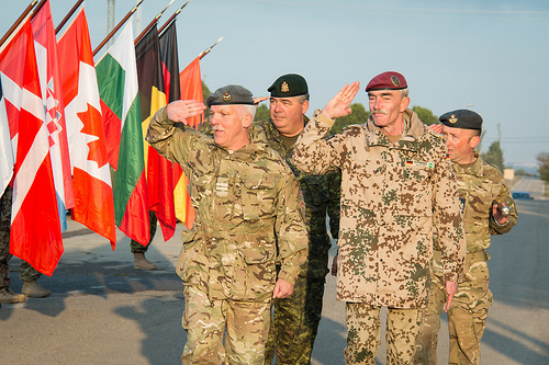 NATO military leaders at Trident Juncture exercise, Oct. 17, 2015