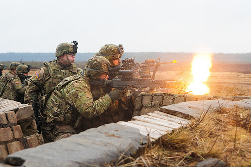 US soldiers training in Lithuania, March 2, 2015