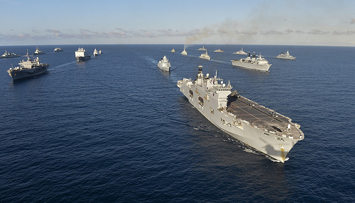 NATO warships participating in Trident Juncture exercise, Oct. 29, 2015