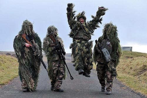 French snipers training in Great Britain, Feb. 16, 2012