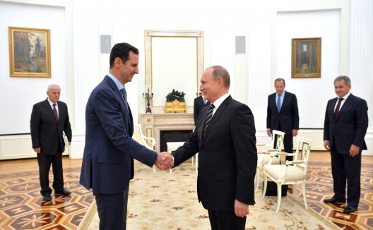 Syrian President Bashar Assad and Russian President Vladimir Putin, Oct. 21, 2015