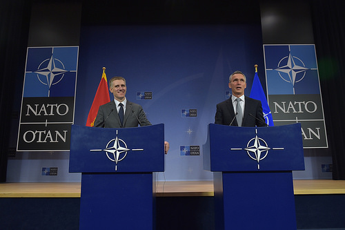 Deputy Prime Minister and Minister of Foreign Affairs Igor Luksic and Secretary General Jens Stoltenberg, Dec. 2, 2015