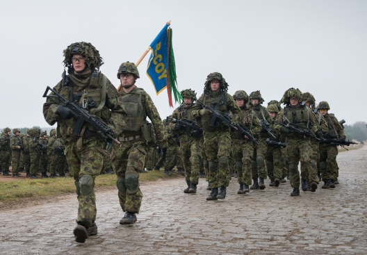 Estonian troops participating in Steadfast Jazz exercise, Nov. 3, 2013