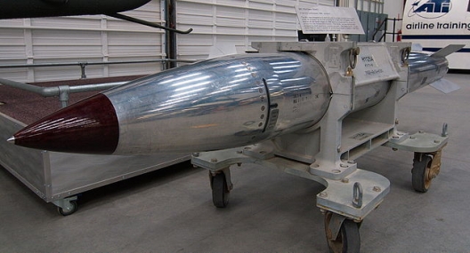 B61 nuclear bomb exhibit at the Pima Air & Space Museum, Feb. 24, 2012