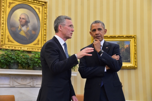 Secretary General Jens Stoltenberg and President Barack Obama, April 4, 2016