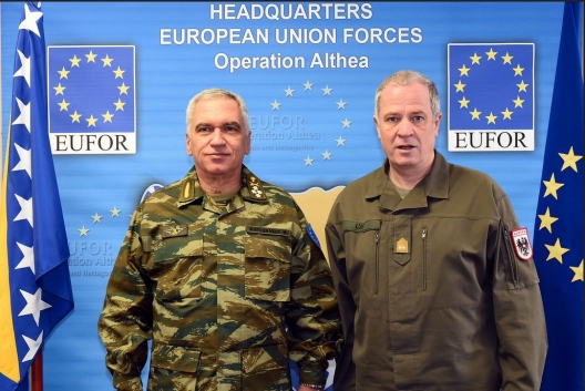 General Michail Kostarakos and General Johann Luif, March 4, 2016