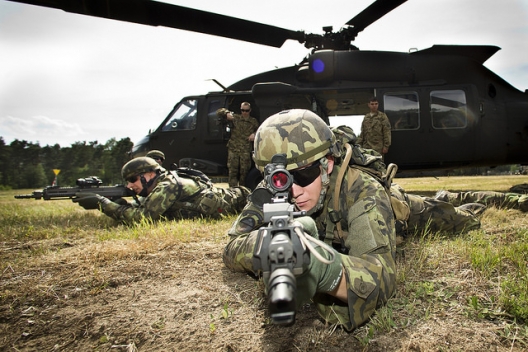 Troops participating in NATO Noble Jump exercise, June 14, 2015