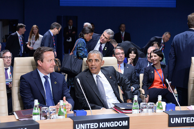 UK Prime Minister David Cameron and President Barack Obama at the NATO summit in Warsaw, July 8, 2016 (photo: NATO)