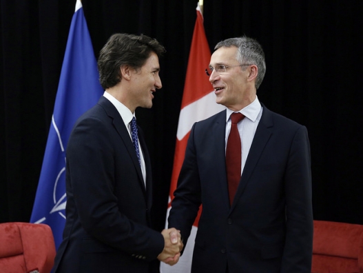 Secretary General Jens Stoltenberg and Canadian Prime Minister Justin Trudeau, Jan. 23, 2016