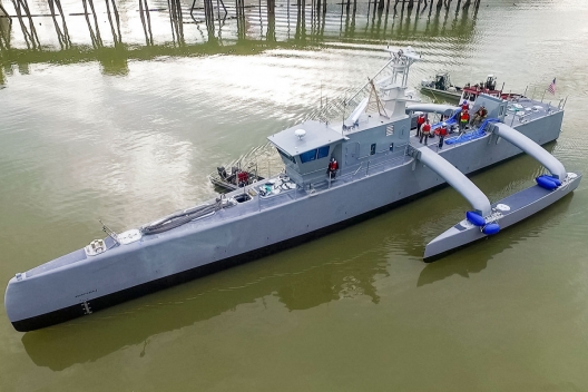 US Navy’s Sea Hunter unmanned vessel (photo: DARPA)
