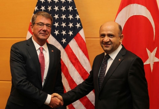 Secretary of Defense Ash Carter and Turkish Defense Minister Fikri Isik, June 14, 2016
