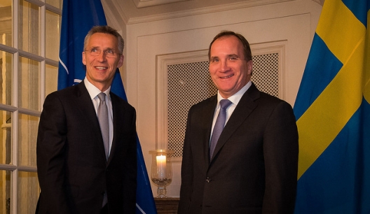 Secretary General Jens Stoltenberg and Swedish Prime Minister Stefan Löfven, Nov. 9, 2015