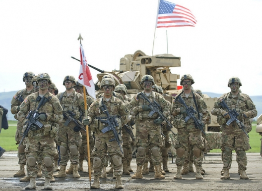 US soldiers of the 91st Cavalry Regiment, May 11, 2015