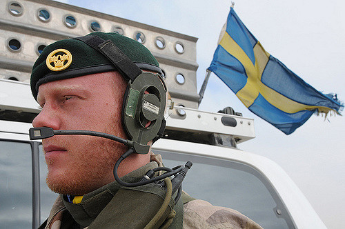 Swedish soldier participating in ISAF mission in Afghanistan, Aug. 26, 2007