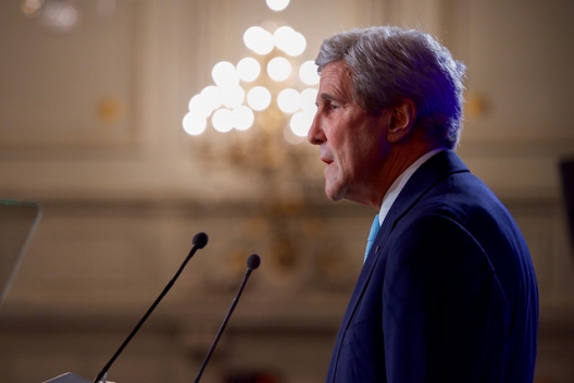 Secretary of State John Kerry in Brussels, Oct. 4, 2016