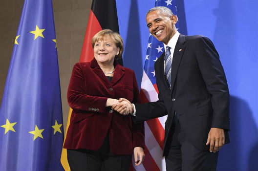 President Obama and Chancellor Merkel meet in Berlin