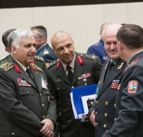 Turkish and Ukrainian generals at NATO headquarters, May 21, 2014