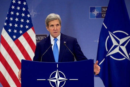 Secretary of State John Kerry at NATO headquarters, Dec. 6, 2016