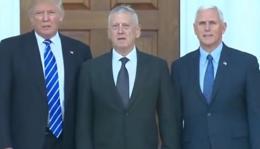 Donald Trump, James Mattis, and Mike Pence, Nov. 20, 2016