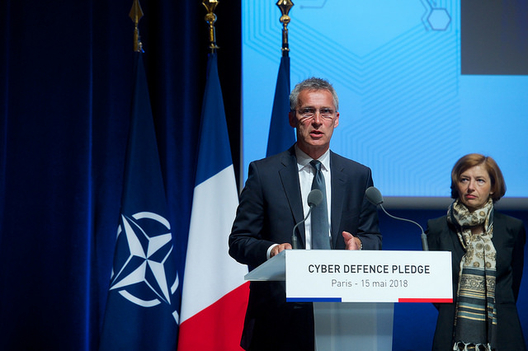 NATO Secretary General Jens Stoltenberg, Paris, May 15, 2018.