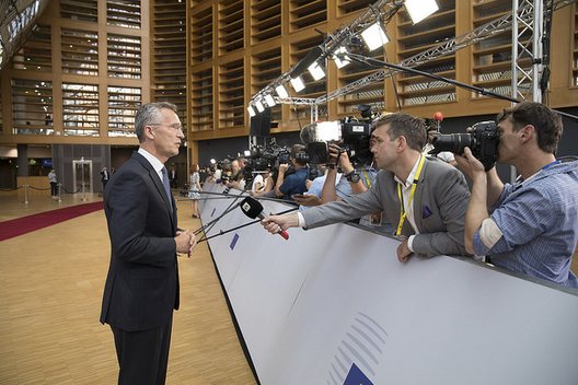 Secretary General Jens Stoltenberg at a meeting of the European Council, June 28, 2018 (photo: NATO)