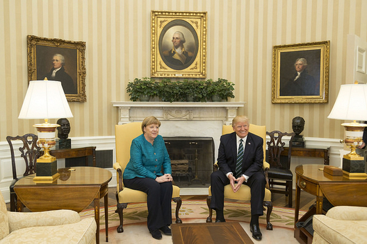 German Chancellor Angela Merkel and President Donald Trump, March 17, 2017 (photo: White House)
