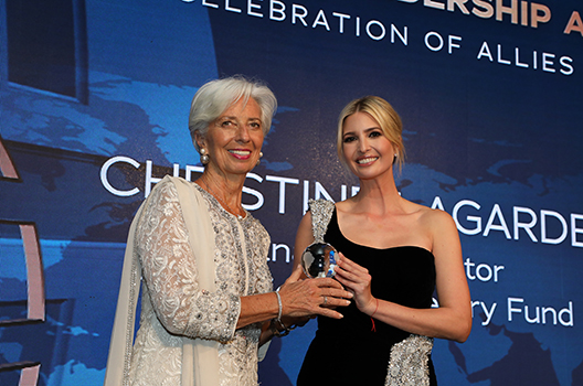 Christine Lagarde Ivanka Trump large