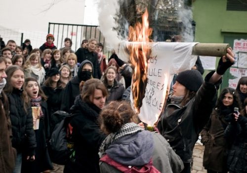 French Student Riots