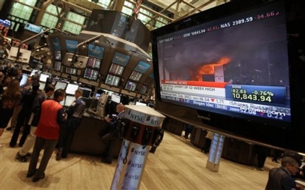 Greek Meltdown Sends Dow Plunging