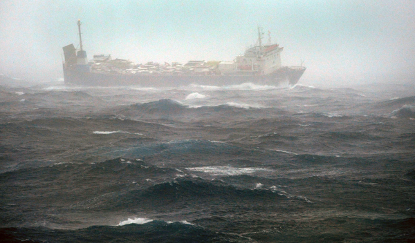 NATO Warship Rescues Crew from Ship in Peril in Cyclone